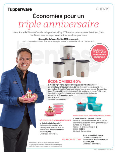 Flyer anniversaire Tupperware Flyer anniversaire Tupperware