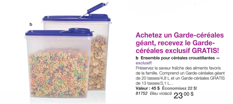 Tupperware Lot de 3 bols à céréales d'été 550 ml Bleu clair/bleu saumon